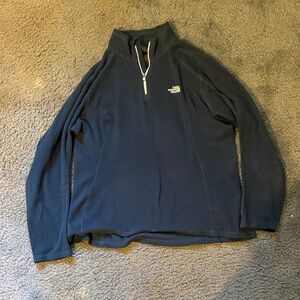 The North Face Women’s Dark Teal 1/4 Zip-Up Sweatshirt